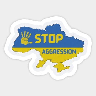 Stop War in Ukraine, Stand with Ukraine Sticker